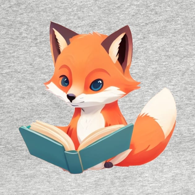 fox reading a book by Majkel&Majkel